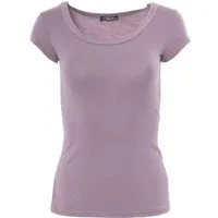 Muse T-Shirt Basic Kurzarm T-Shirt Skinny Fit 1001