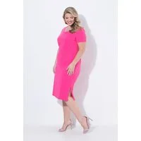 MIAMODA Midikleid Midi-Jerseykleid Straight Fit Hummer-Rückenprint