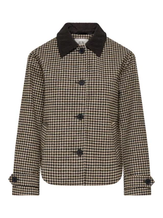 JDY - JDYVALERIE CHECK JACKET OTW YFM Iced Coffee - Gr. - L