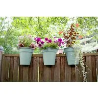 KHW Balkonkasten Flowerclip (Set, 3 St), ØxH: 27x27,5 cm