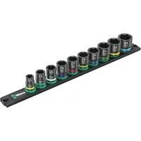 9607 Nuss-Magnetleiste B Impaktor 1 Steckschlüsseleinsatz-Satz 3/8" schwarz/grün, 10-teilig, für Schlagschrauber