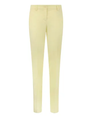 Wool Office Trousers Regular Waist