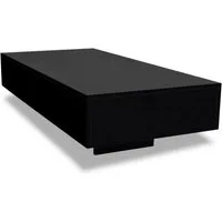 vidaXL Ablagetisch, Couchtisch Hochglanz Schwarz