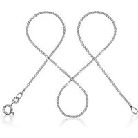 modabilé Kette ohne Anhänger Halskette VENICE, Damen Venezianerkette 1,2mm 35cm, Sterling Silber 925, Made in Germany