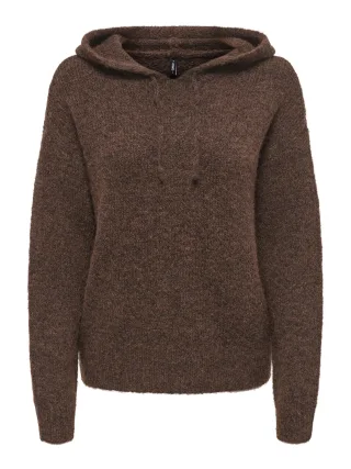 ONLY - ONLNELLIE LS HOODIE CC KNT Coffee Bean - Gr. - M