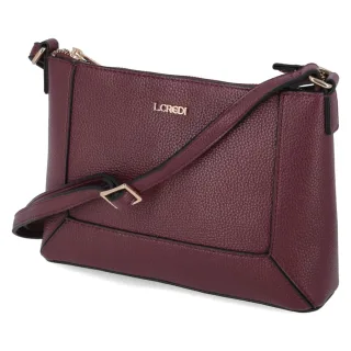 L.Credi Schultertasche SAPPHIRA - Gr.  - Rot - Kunstleder
