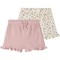 vertbaudet Bermudas Baby Shorts für Neugeborene, Musselin 2er-Pack