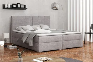 Boxspringbett Schlafzimmerbett ALVARA 200x200cm inkl.Bettkasten