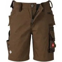 Engelbert Strauss Shorts Kinder Outdoor Shorts e.s.motion braun mit vielen Taschen Robuste Kinder-Workwear, verstellbarer Elastikbund, 8 Funktionstaschen