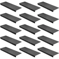 StickandShine Stufenmatte 15 Stück Stufenmatten Treppenschutz Treppenmatte Stufenmatte, Eckig