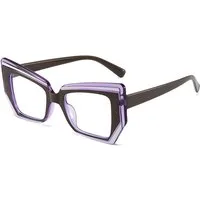 PACIEA Brille Damen Damen Herren Mehrfarbig Blaulichtfilter Oversized Anti-Müdigkeit