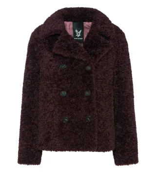 Fuchs Schmitt - Webpelzjacke bordeaux - Gr. - 38