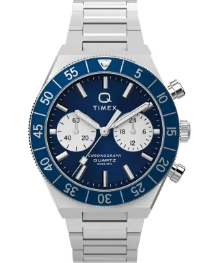 Timex Q Timex Continental Silber Herren Armbanduhr TW2Y55900