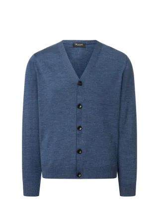 MAERZ Muenchen - Strick Cardigan 1/1 Arm deep sea