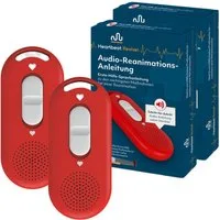 Heartbeat Revivel Erste-Hilfe-Set Audio-Reanimations-Anleitung - Ohne App & Internet, sofort startklar, (2 St), Kompakt für Zuhause & unterwegs