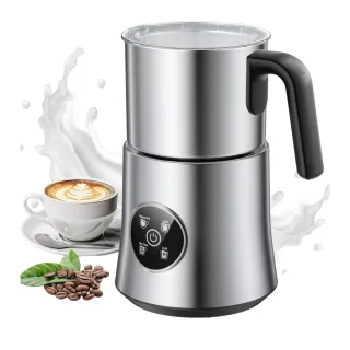 [EU Direct] Teendow MF06 4-in-1 Electric Milk Frother 500ml Fast Heating Quiet Operation Auto Hot & Cold Foam Maker for