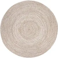Paco Home Teppich Viborg 595, rund, Höhe: 13 mm, Jute, Modern, Boho, Handgefertigter Natur-Teppich