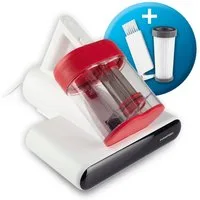 CLEANmaxx Matratzenreinigungsgerät Milbensauger Rotation mit UV-C-Licht & HEPA-Filter für Allergiker, 400 W, beutellos, Handstaubsauger für Matratzen, Ultraschall- & Wärmefunktion