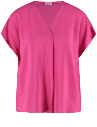 GERRY WEBER Collection - Blusenshirt mit aufspringender Falte violet/pink - Gr. - 36