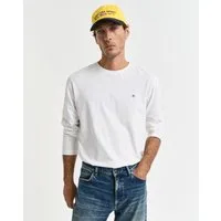 Gant Langarmshirt REG SHIELD LS T-SHIRT mit Logostickerei auf der Brust