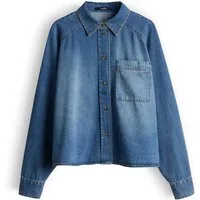 someday Langarmbluse Jeansjacke Zebru - Gerade