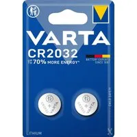 VARTA Varta CR2032 3V Lithium Knopfzelle - 2er Blister Knopfzelle, (3 V)