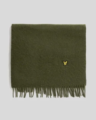 Lyle & Scott Schal aus Lammwollmischung - Grün