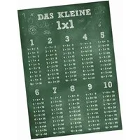 nikima Poster Kinder Lernposter - das kleine 1x1 Tafel