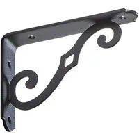 SO-TECH® Wandregalhalter Regalkonsole BLACKLINE II schwarz Tragkraft 30 kg pro Paar, 1-tlg., 1 Stück, 12,5 x 9 x 2,5 cm