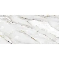 Euro Stone Bodenfliese Bodenfliese Feinsteinzeug Alabaster Cleo Light 60, Feinsteinzeug, Gold Grau Weiß