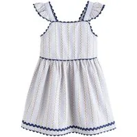 Next Sommerkleid Gestreiftes Rüschenkleid (1-tlg)