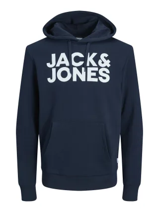 JACK&JONES - JJECORP LOGO SWEAT HOOD NOOS Navy Blazer - Gr. - XXL