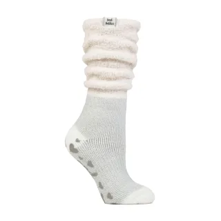 Damen Flauschige Schlupfoberteile Rutschfeste Thermo-Bett-Socken