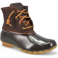 Sperry Stiefel Saltwater TAN gefüttert wasserdicht Schnürung Reißverschluß Schnürstiefelette wasserdicht