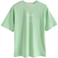 Next T-Shirt Lizenziertes Rundhals-T-Shirt, Snoopy Matcha (1-tlg)
