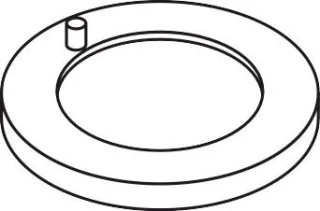 Hansgrohe Rosette für Auslauf chrom 4-Loch , 95023000 95023000